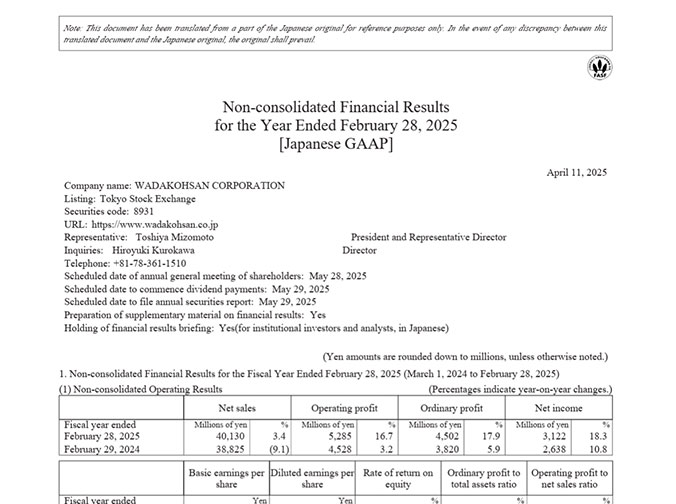 Financial Report